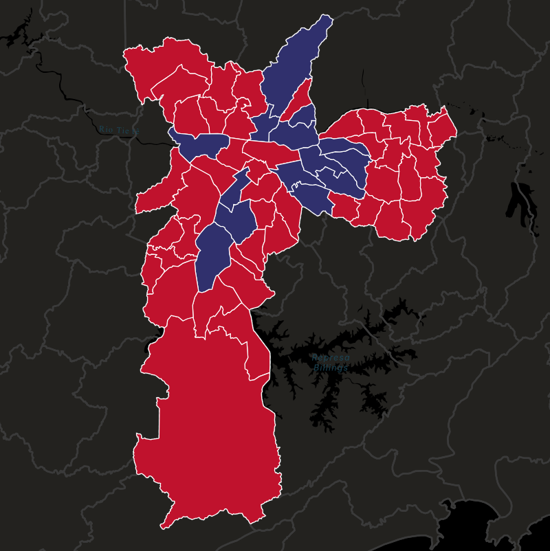 DataFutebol's tweet photo. Mapas das zonas eleitorais de São Paulo e Rio de Janeiro.

(Via G1) https://t.co/7wXL2QoOIR