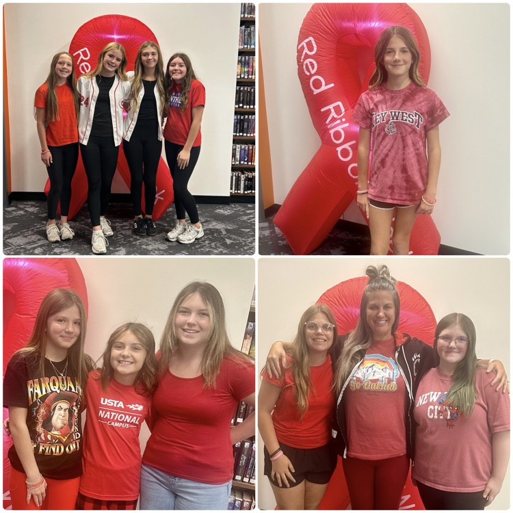 GreendaleLCSC's tweet photo. ❤️❤️ RED, RED, EVERYWHERE! ❤️❤️

GMS kicked off Red Ribbon Week on Friday with LOTS of RED! 🔴 Let’s keep the fun rolling tomorrow with CELEBRITY DAY! 🌟🎬 Dress like your favorite celebrity and show off your star power, Tigers! ❤️ https://t.co/roiBCA2SVw