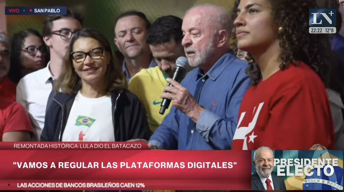 usdtermo's tweet photo. LULA VA A REGULAR LAS REDES SOCIALES 💀💀

Che un poco rara la democracia que le gusta a Lula https://t.co/JOf5S8EtpW