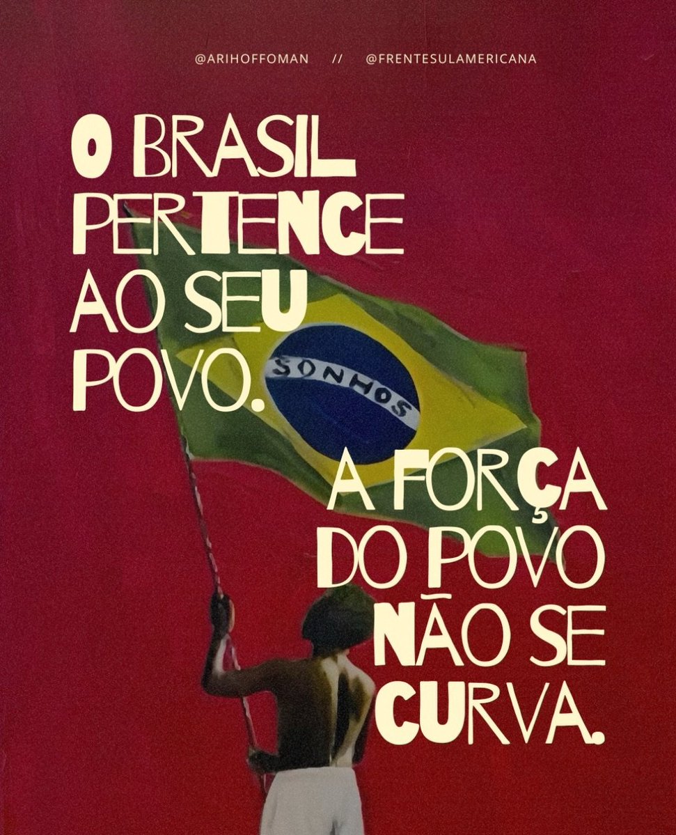 pinadescoolada's tweet photo. O BRASIL NÃO CABE NO QUINTAL DE NINGUÉM 💚💛
⭐️🇧🇷⭐️🇧🇷⭐️🇧🇷⭐️🇧🇷⭐️🇧🇷⭐️
VIVA A DEMOCRACIA 
VIVA O POVO BRASILEIRO
#LulaReeleito
#LulaPresidente 
#Eleições2026 https://t.co/lzCOUZL2bi