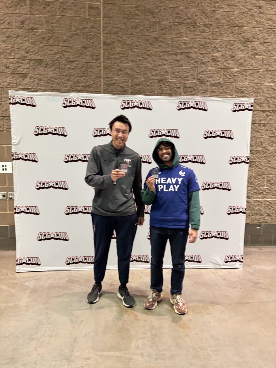 hosu_MTG's tweet photo. My friend @kpizzle109 is qualified for the Limited Championship!!!!! So happy for him. Bad thoughtseize is underrated FYI

Fblthp win to lock it up!!!

Deck 1 is sealed, deck 2 is draft https://t.co/kKz1Da68ZE