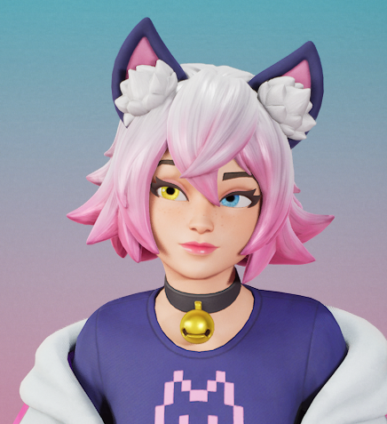 GlitchCatrin's tweet photo. Oh my goodness gracious she's actually so pretty with max graphics. 

#CatrinGlitch #Fortography https://t.co/eUxX2RAXyo