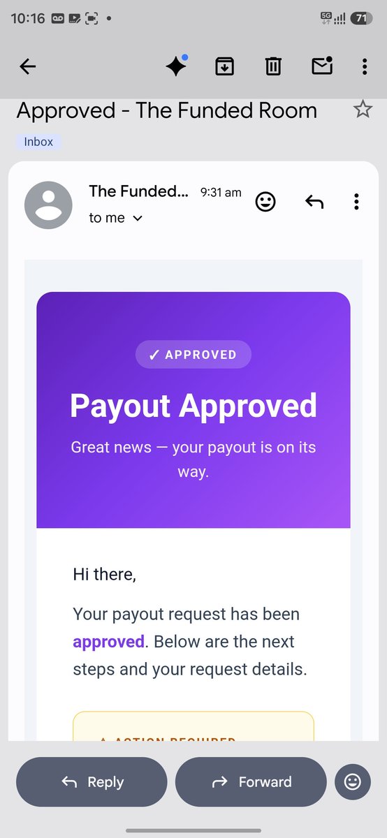 gujju_forex's tweet photo. Blew multiple accounts. Faced losses, frustration, and self-doubt. 💔

But I never gave up. I learned, improved, and stayed in the game. 📈

Now, the tables have turned… PAYOUT RECEIVED! 💰🔥

The comeback hits different when you know what it took to get here.

NEVER GIVE UP. YOUR TURN WILL COME. 🏆

Thank you @thefundedroom @VishalTFR