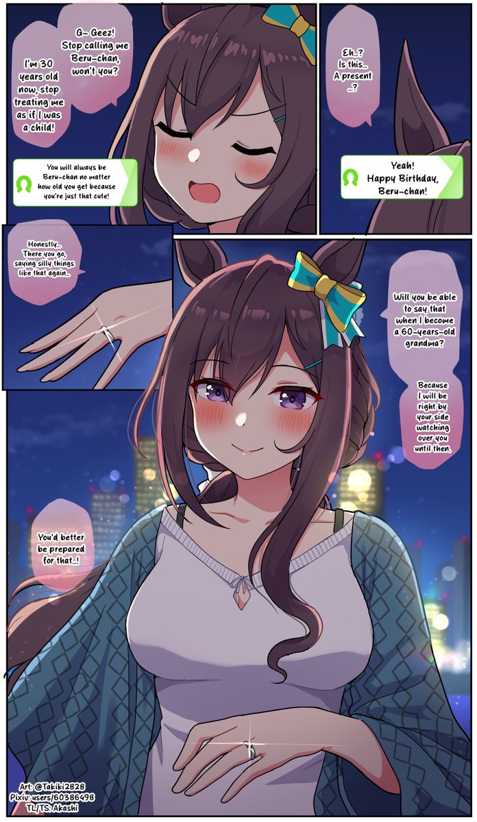 AkashiYoshiyama's tweet photo. #AkashiTL
Art by Takiki2828

"Dober's 30th Birthday and Nonexistent Memories"

UUUUOOOOOOOOOOAAAAAAAAAARRRRRRRRRGGGGGGHHHHHH!!!!!!!!!!!!!!!!

#ウマ娘 #Umamusume #ウマ娘英訳 #UmaTranslations #メジロドーベル #MejiroDober https://t.co/dmsEcLI212