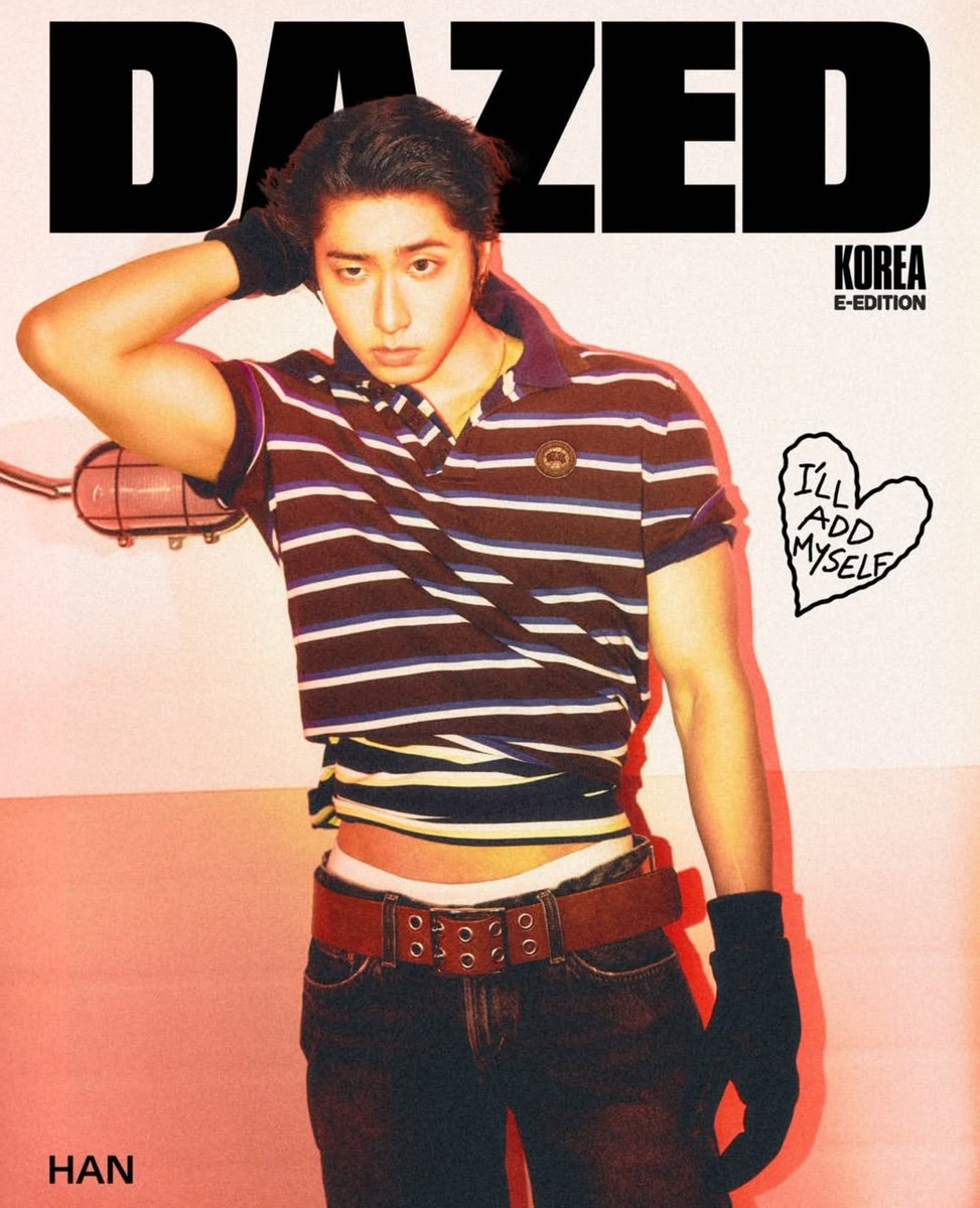 tasycrave's tweet photo. HAN of Stray Kids graces the cover of Dazed Magazine ✨️

#HANxCanadaGoose 
#HANxDazedKorea https://t.co/fSgyeWSYNE