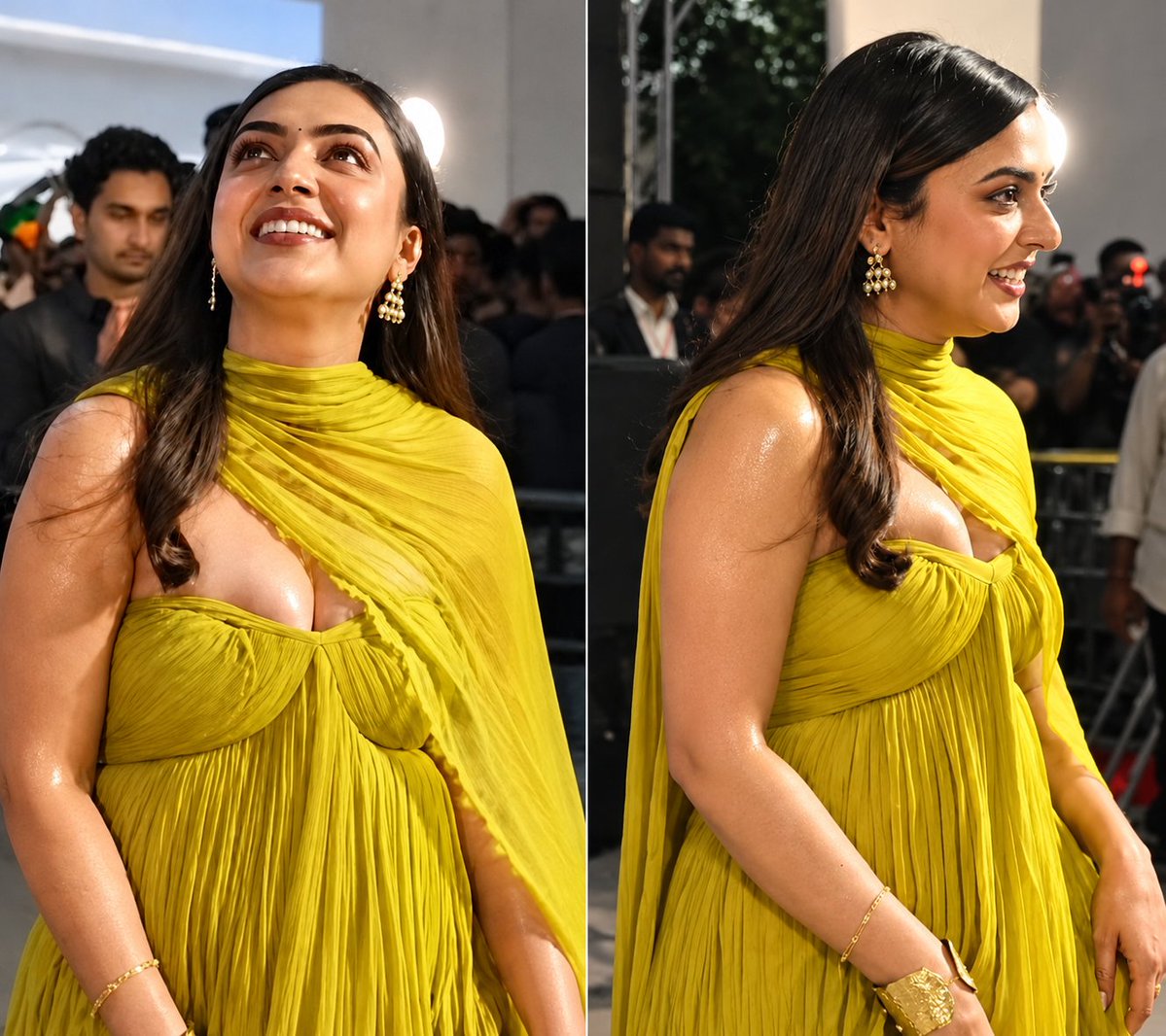 TheRumourLeak's tweet photo. 🔥 NAZRIYA IS BREAKING THE INTERNET!

 💛✨ That smile, that yellow look, that effortless charm! Fans can’t get enough of Nazriya.

 Is the Queen of Expressions back to rule South Indian cinema? 👀🔥

#NazriyaNazim #Nazriya #Suriya47 #Kollywood #TheRumourLeak https://t.co/g0Ib072QDw