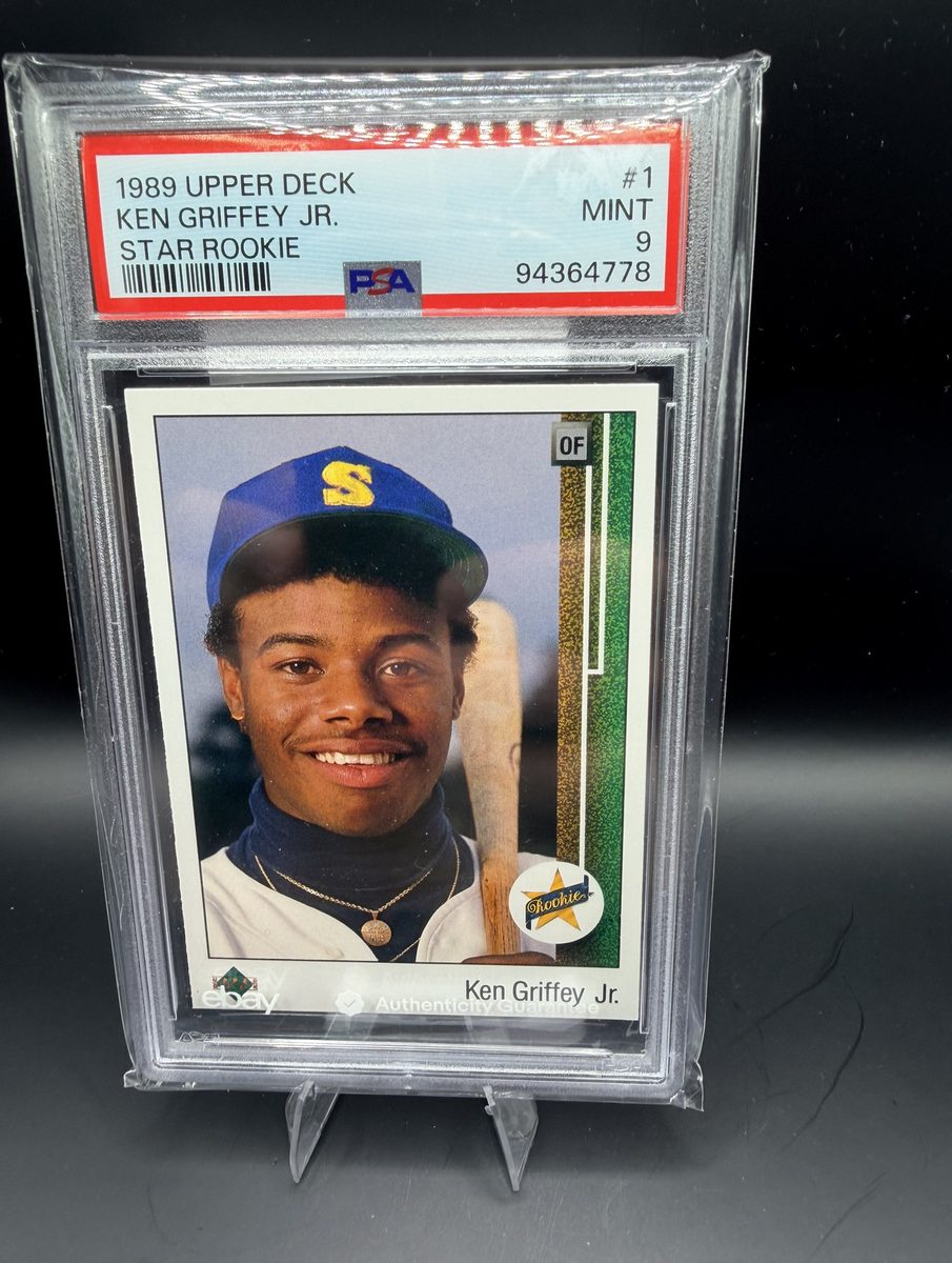 RhoneSportsCard's tweet photo. New listing π₯ 1989 Upper Deck Ken Griffey Jr. Star Rookie #1 PSA 9 MINT
$460 with free USPS Priority shipping. Secure PayPal checkout:
https://t.co/4UwZMVvW4m
#KenGriffeyJr #Mariners #UpperDeck #TheHobby https://t.co/O9JhH76wZU