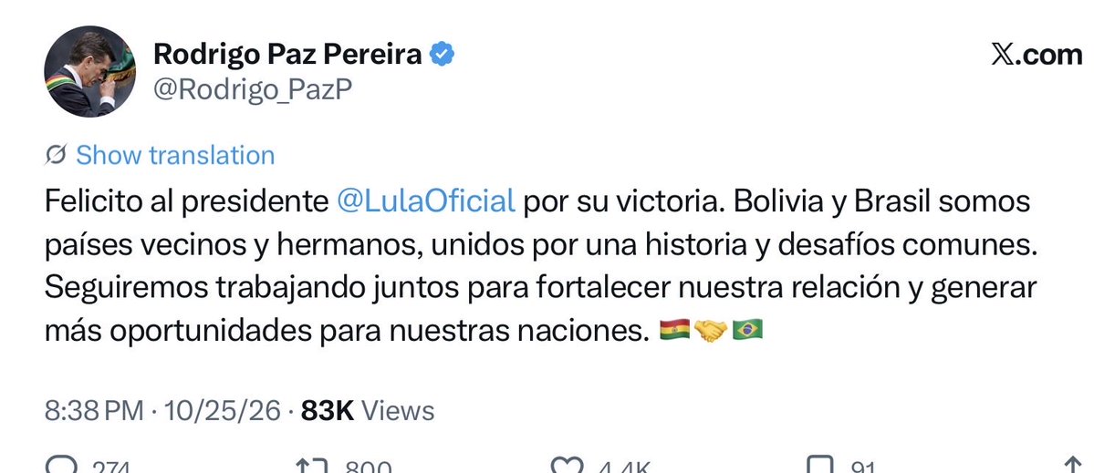 BrazilBrian's tweet photo. Ecuador and Bolivia, too https://t.co/dNXCzWhPX7