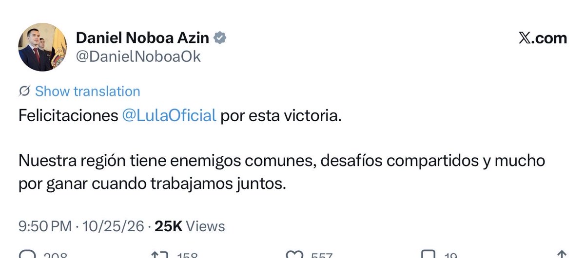 BrazilBrian's tweet photo. Ecuador and Bolivia, too https://t.co/dNXCzWhPX7