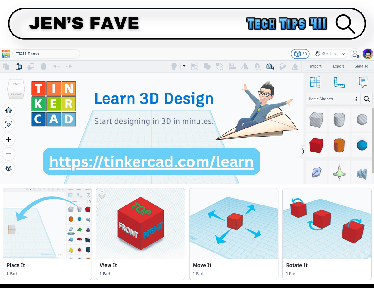 apsitjen's tweet photo. Check out this week's issue of #TechTips411 with #edtech apps, tools, resources, and more.
https://t.co/cCX3qEUNIZ
🔎 i2OCR
🔊 @GaETConf podcast episode
💜 @canva Chrome Ext.
🔲 @tinkercad https://t.co/A1bjr8uKro