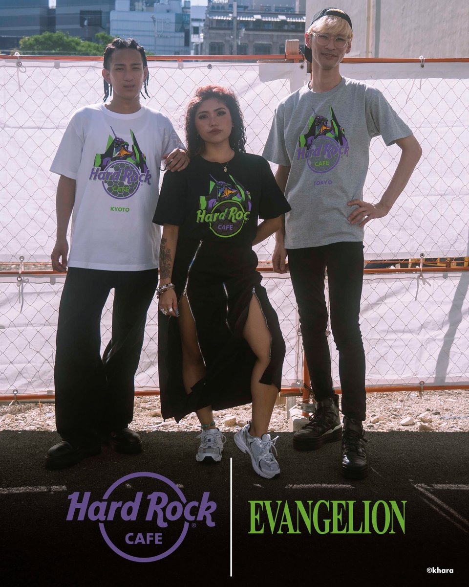 hrc_tokyo's tweet photo. 【EVANGELION Collaboration】
発売日:2026年11月3日（火）
作品の世界観が融合した「エヴァンゲリオン初号機ロゴコレクション」が登場！
「エヴァンゲリオン初号機」を細部まで表現した特別なTシャツは必見！

※横浜店のピンバッジは11月初旬発売予定、ショットグラスは11⽉中旬発売予定。

#特報
#ハードロックカフェ
#エヴァンゲリオン
#hardrockcafe
#evangelion
@evangelion_co