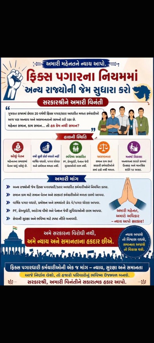 ViramDevashi's tweet photo. #Remove_Fix_Pay_Gujarat #Remove5yearfixpay #Removefixapaygujarat https://t.co/o7fu7JBek8