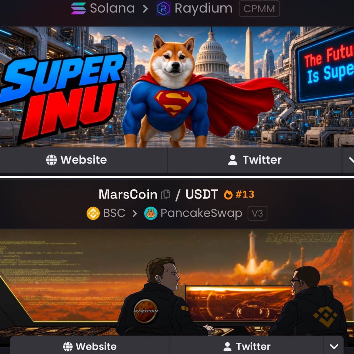 Sixcrypto47's tweet photo. If the memestock trend gets reactivated, which memecoin do you think will lead the way?

$Marscoin
$SI
$AI

Why do I think memestocks might continue their trend?

Regarding RWA and Stocks, we can clearly see that BSC and Robinhood chain have been actively promoting to attract users to trade on their platforms.

This is not a short-term effort. Therefore, the stock narrative could extend from now into the future.

Memecoins were previously viewed as gambling, but currently, they have become an indispensable part of the market.

Memecoins are accessible to everyone thanks to their simple and easy-to-understand stories.

So I predict that while many narratives may emerge in the market, the memestock narrative will develop in parallel.

Don't miss out on this opportunity.