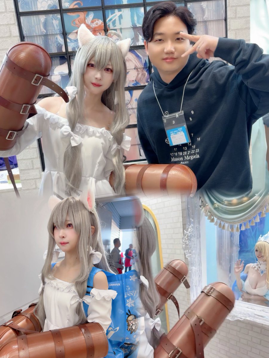 _echo_11's tweet photo. 去年の冬、コミケで楽しく遊んでいたルゥは
約一年後、大好きなソーニャとグランヒルトのお姉さんと一緒に出演者のルゥになりました https://t.co/EmlvgjvN7x