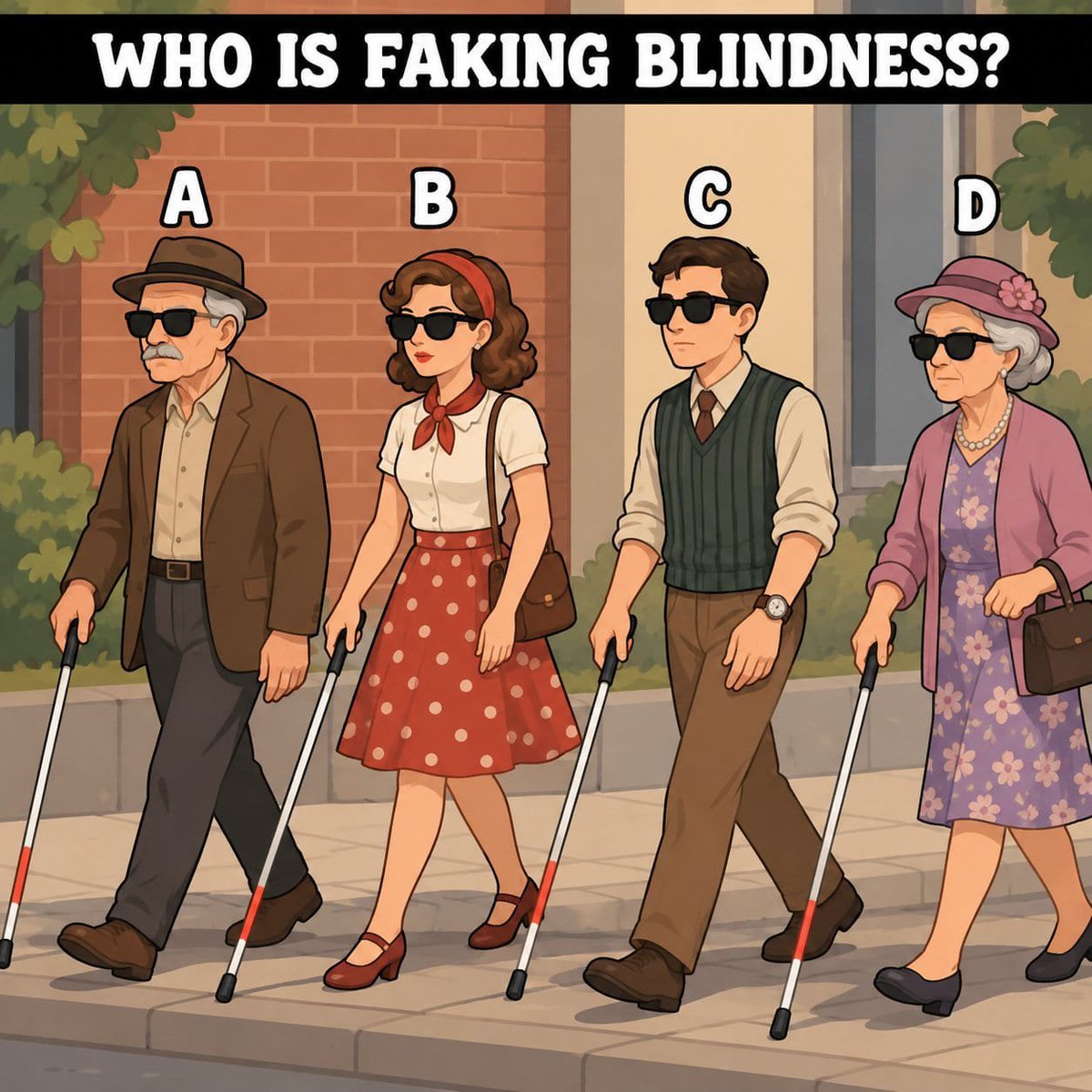 mrjam804's tweet photo. 90% Can't find the correct answer?

Who is faking Blindness? https://t.co/vYl7CR2qkJ