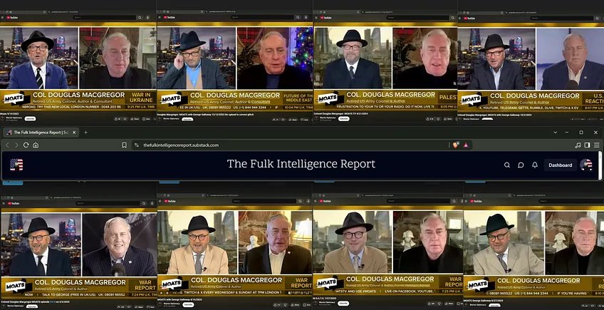 FulkIntelReport's tweet photo. Macgregor and ACP Co-Founder Jackson Hinkle. Plus SOVINTERN member George Galloway. Why would Joe Kent associate with Macgregor? https://t.co/D7MQq36Jo4