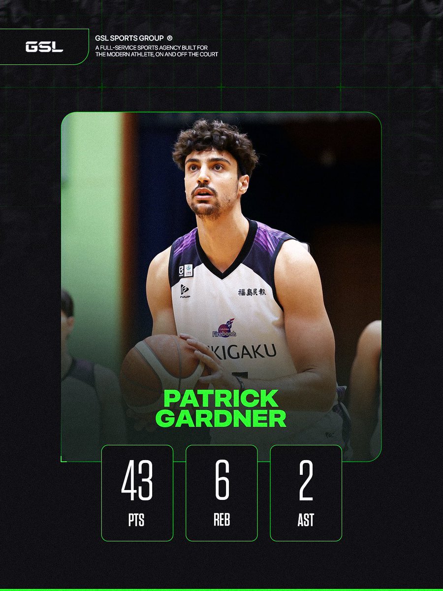 GSLSportsGroup's tweet photo. Career night for @pattygards 🇯🇵 https://t.co/RRQQigR0pK