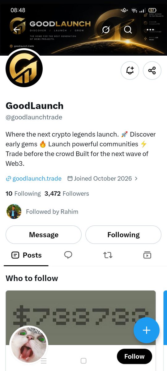 tuhin65mm's tweet photo. #Goodlaunch

0x9854399Fe8B03C58b372367cDAa6Aa994A40185d https://t.co/asLyj4UBS7