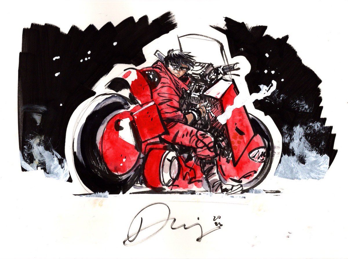 FelixComicArt's tweet photo. AKIRA (Kaneda+Bike!) original art sketch by @danielwarrenart! 9x12! Sold at #NYCC2026! One of the most spectacular grouping of DWJ sketches in YEARS!

Daniel’s next appearance is at the ICON Festival of Comic &amp; Narrative Arts in Los Angeles in two weeks!:

https://t.co/69ZJQ23otk https://t.co/4Q0C8LYCTQ