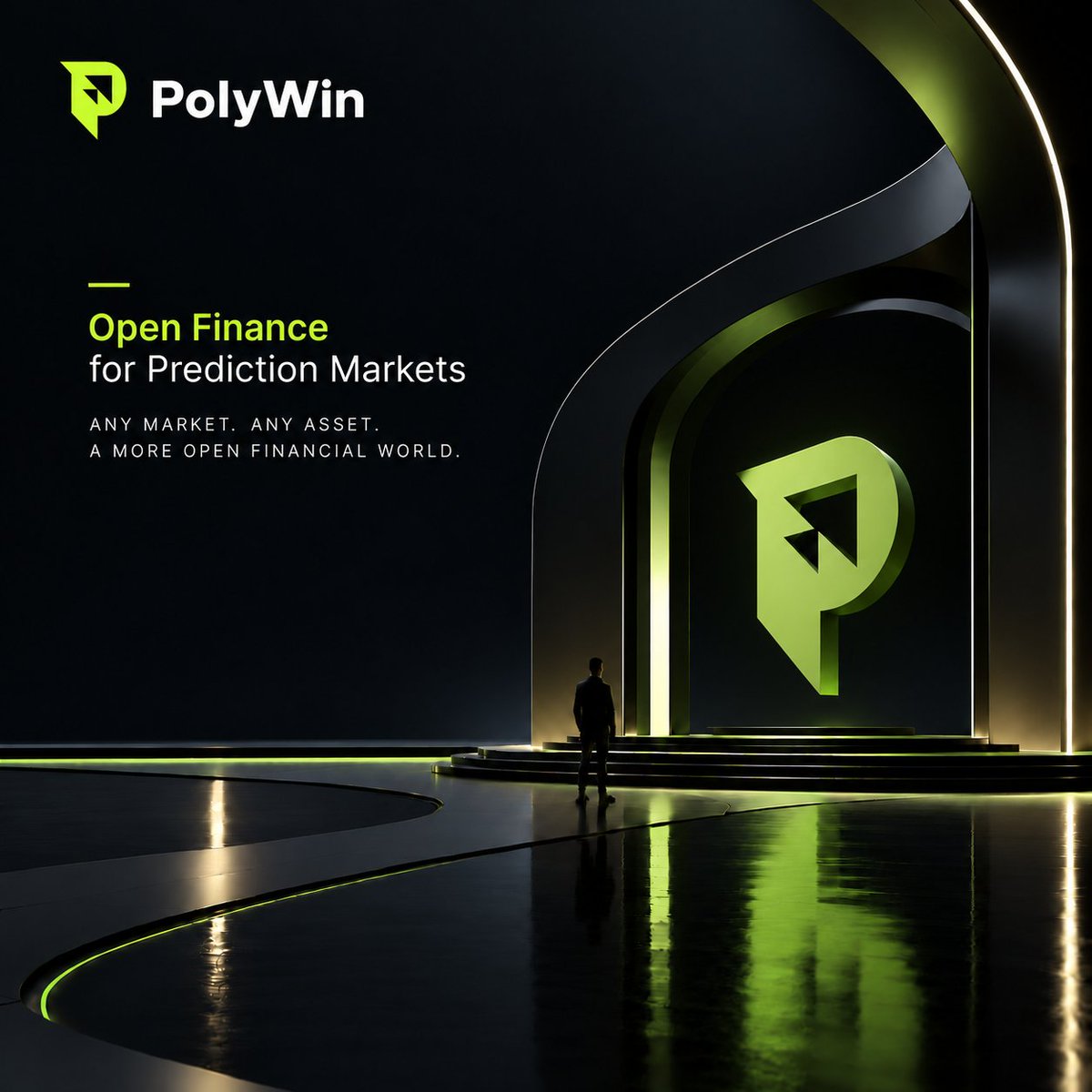 PolyWinme's tweet photo. The future of prediction markets is more open, more connected, and built for every asset.

At PolyWin, we're building the infrastructure to bring markets, assets, and opportunities together in one ecosystem.

Any Market. Any Asset. Open Finance. https://t.co/mNux9Ypga8
