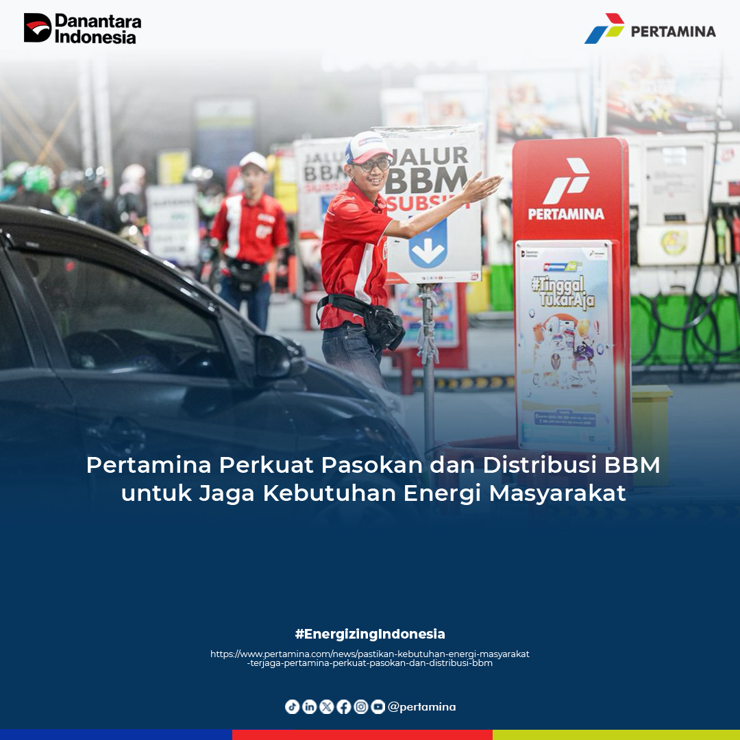 pertamina's tweet photo. Layanan tambahan tersebut mencakup penambahan titik layanan berupa SPBU modular serta pengisian BBM dalam kemasan langsung ke kendaraan konsumen di SPBU. Baca selengkapnya 👇 https://t.co/5l4DKCbWRR 

#EnergizingIndonesia https://t.co/XtWnYjmh5t