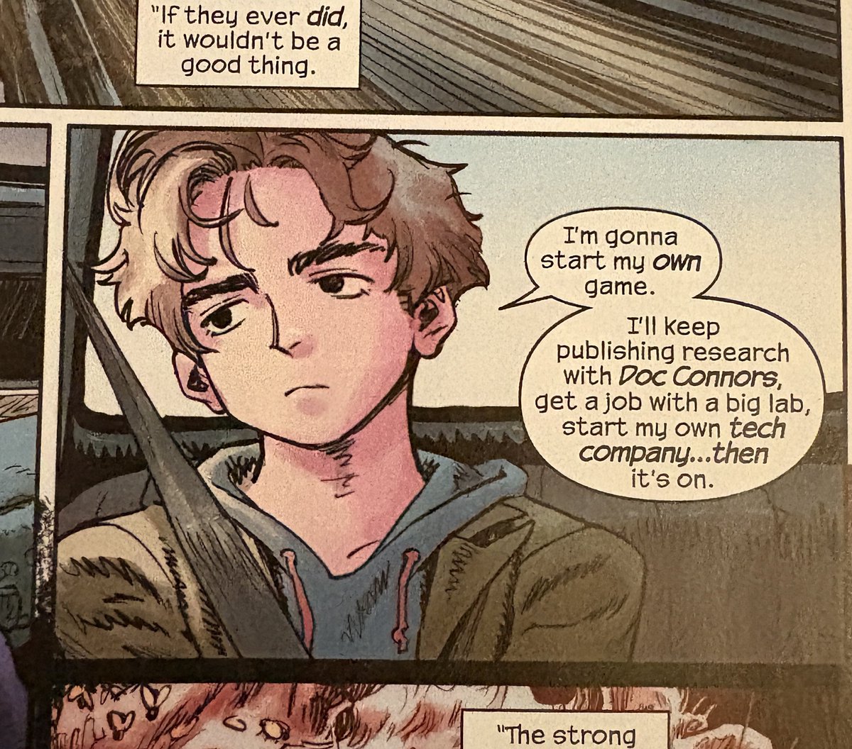 peepp_q's tweet photo. Reading midnight spiderman right now and peter parker looks exactly like austin abrams without the eyebag lines… https://t.co/JMejm0xujE