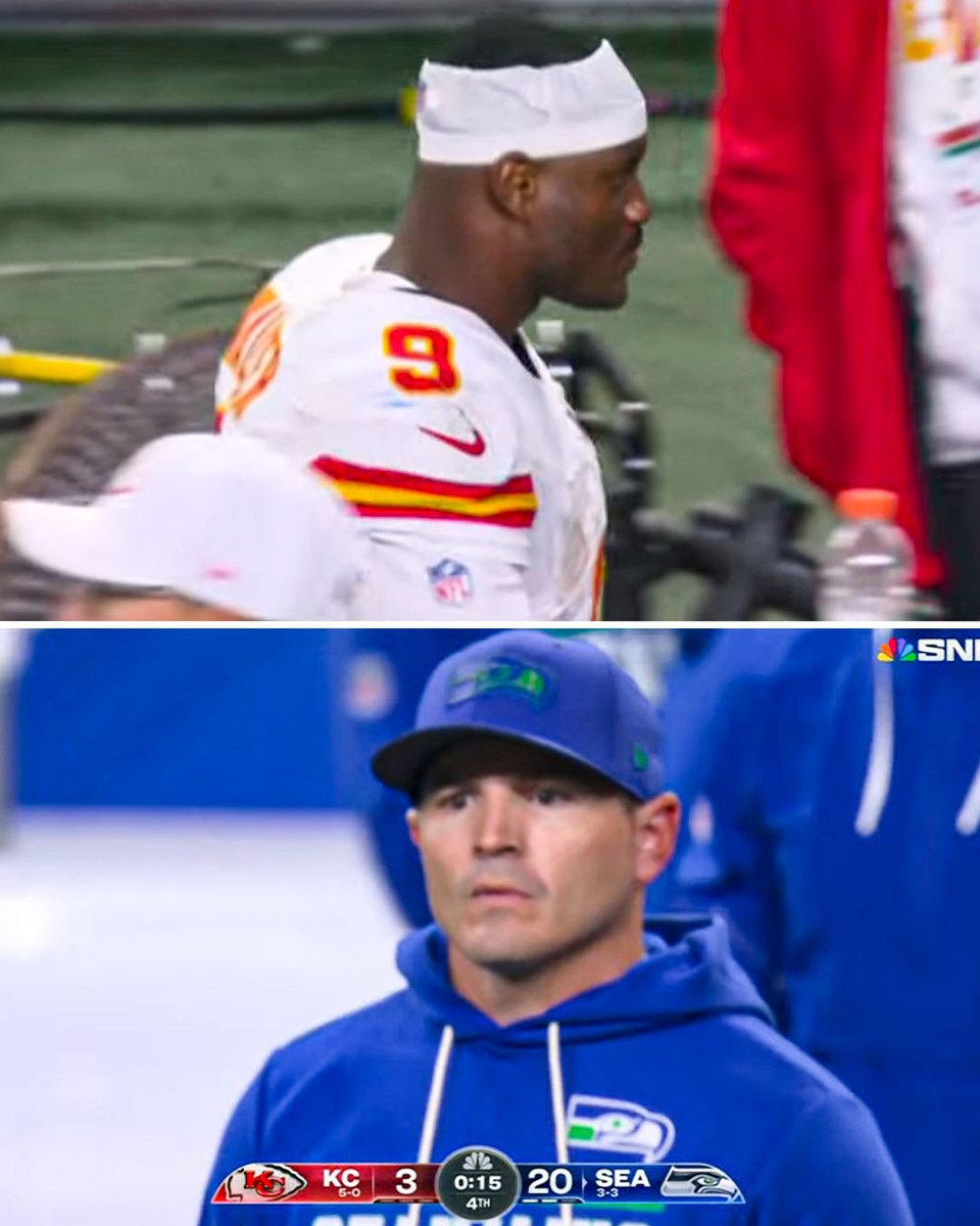 YahooSports's tweet photo. Kenneth Walker did not shake hands following the Chiefs' loss in his return to Seattle. https://t.co/rLq1J6EZEb