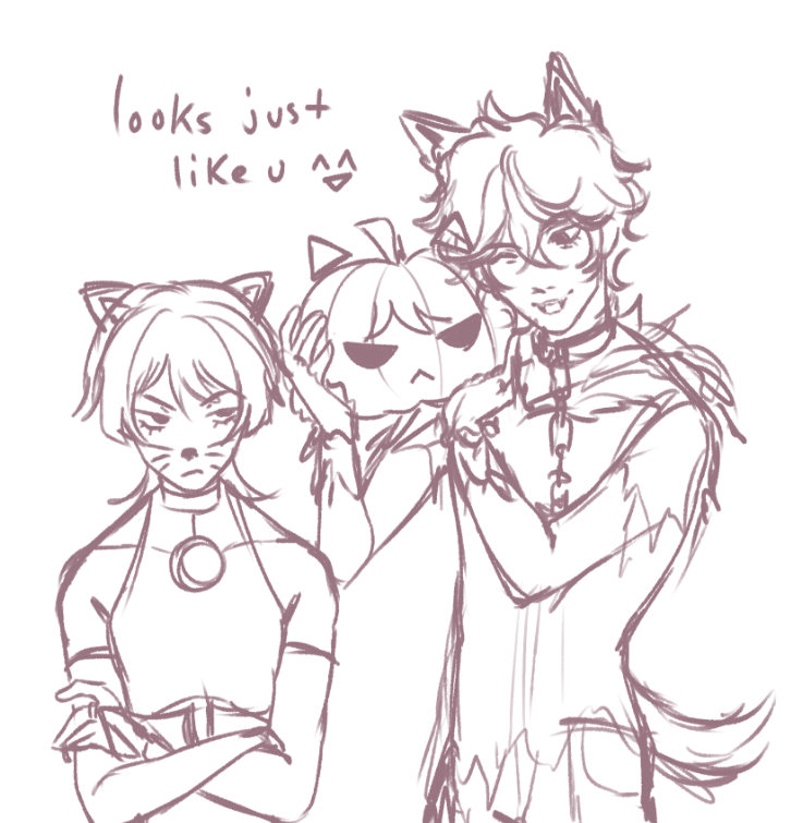 porcellune's tweet photo. chiscara halloweeen doodle that idk if ill finish https://t.co/lQSXrCEhRm