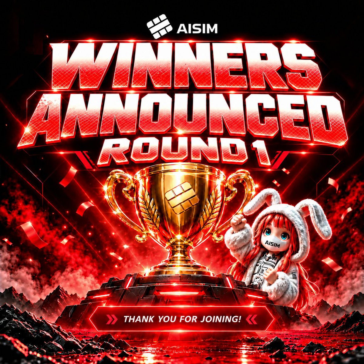 AISIM_EN's tweet photo. 🏆 AISIM Giveaway — Round 1 Winners!
💰 10 USDT × 2: @Devjafar @BluewaltzK3
💰 5 USDT × 4: @Aiwayter @Khalifampya @JayPyrites @skono0
Winners, drop your wallet address below! 👇
🎁 Round 2: 20 eSIMs coming next! Leave your TG! https://t.co/otgodnQbj5