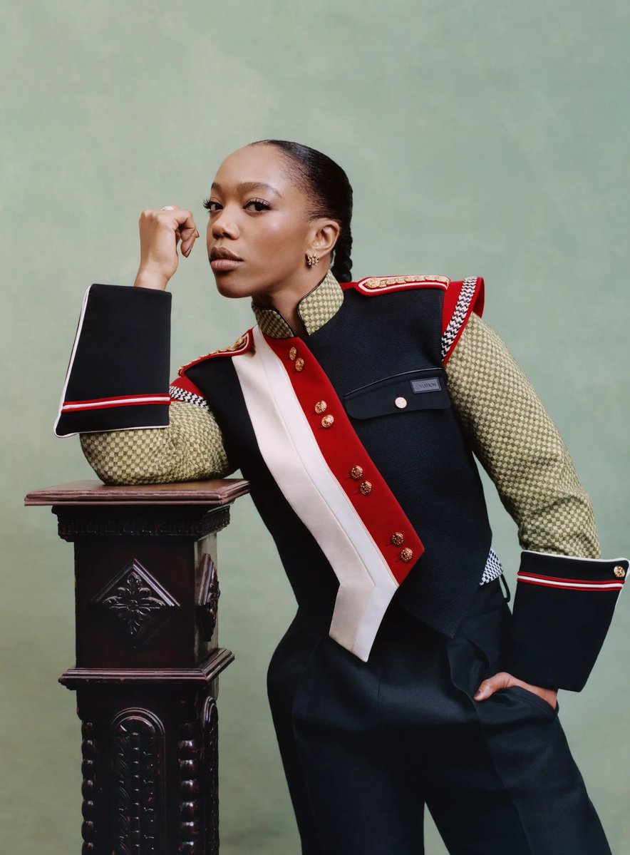 fallcharm's tweet photo. naomi ackie and ayo edebiri for vogue, 2025 https://t.co/PBCPANwojD