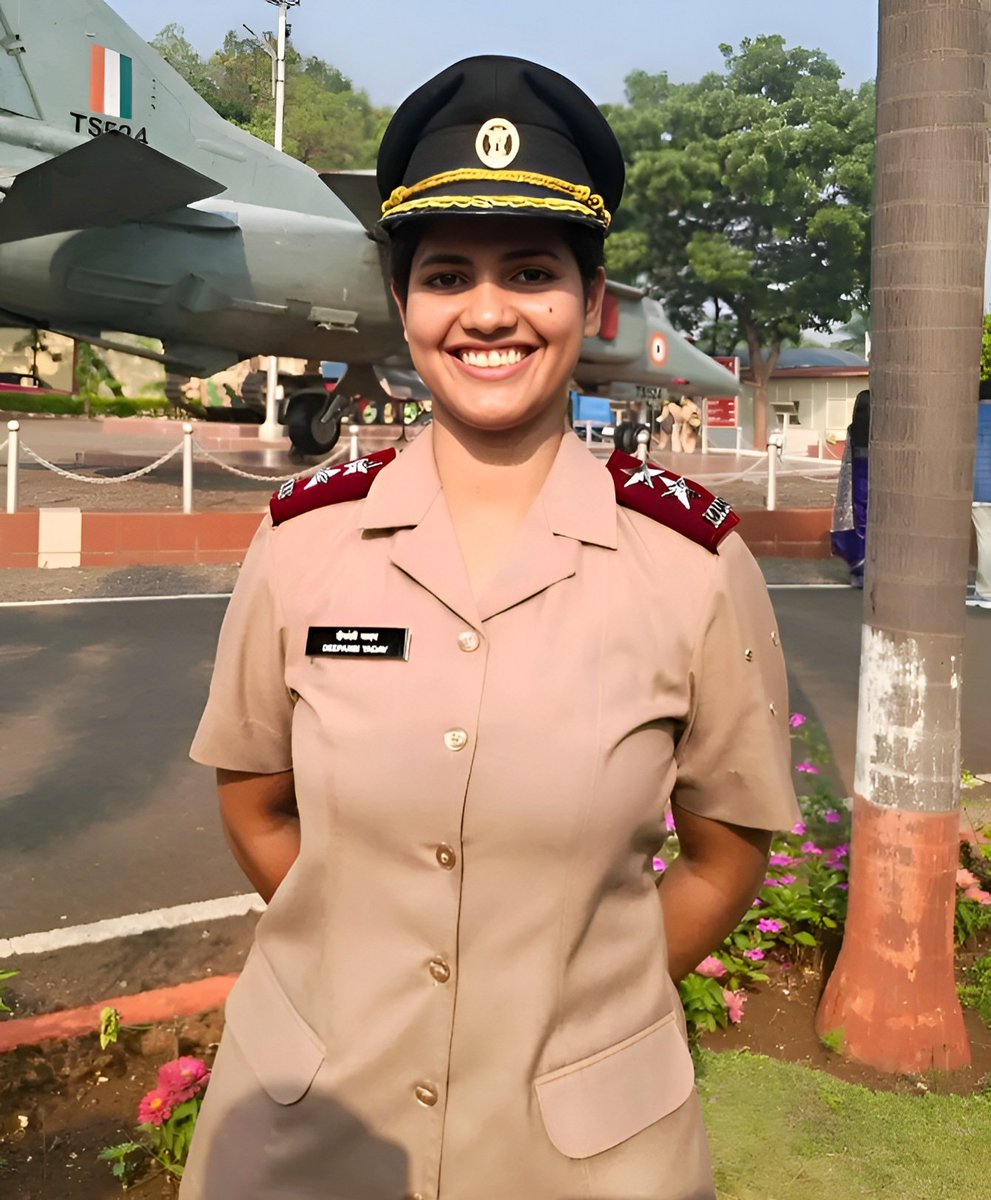 chadpastoralist's tweet photo. Deepanshi Yadav, daughter of Retd. Indian Army personnel Darshan Yadav and a native of Baba Ka Purwa village in Bikapur, Ayodhya, has been commissioned as a Lieutenant in the Indian Army’s Military Nursing Service (MNS). https://t.co/cnSvan6sXG