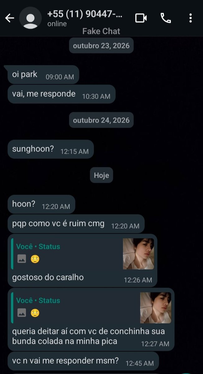 i2nishii's tweet photo. uma #hoonki au 🔞

onde um número desconhecido começa a mandar mensagens pro sunghoon do nada, mas o mais estranho é que ele já tem esse número salvo nos contatos e não faz a menor ideia de quem seja a pessoa por trás dele. https://t.co/ALQJydt9ls