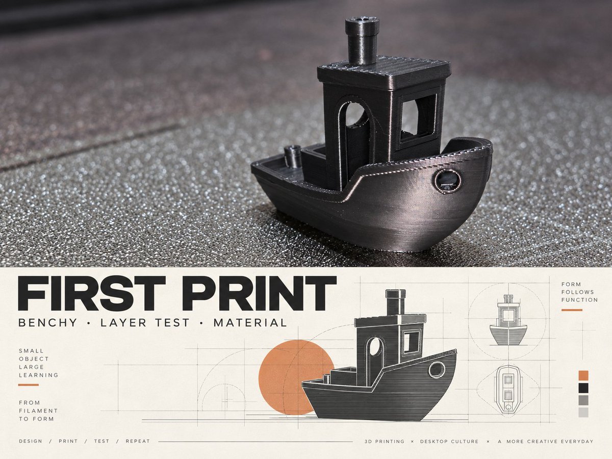 552hd21872's tweet photo. PRINT. FAIL. REPEAT.

It started with a little Benchy.

Then came the functional prints, the experiments, and a growing pile of failed parts.

Not every print turns out perfect. But every failure teaches me something new.

One layer at a time. Still learning, still printing.

#3DPrinting #BambuLab #BambuLabP1S #3DBenchy #MakerLife #PrintFail