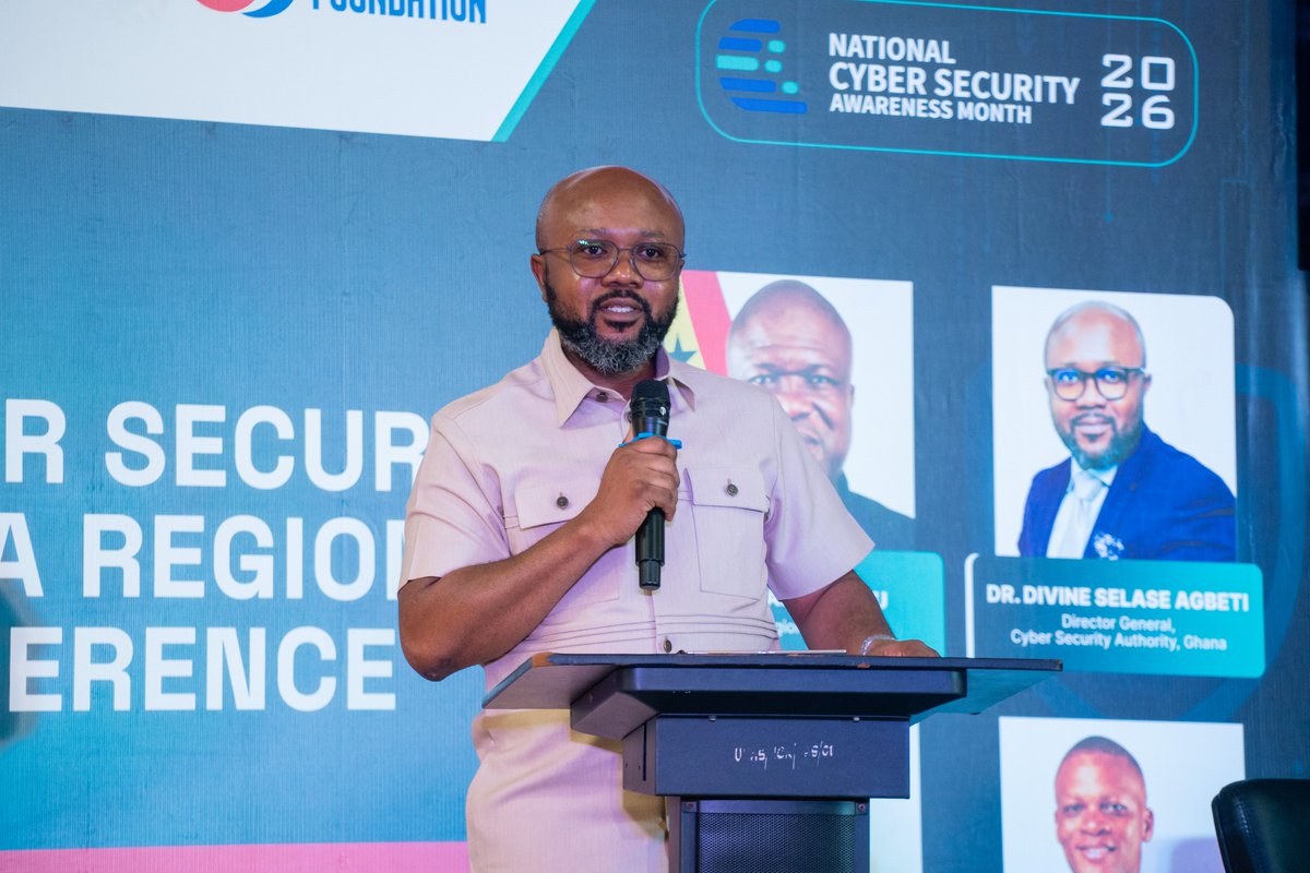 CSAGhana's tweet photo. CSA Joins Cyber Secure Volta Conference 2026 in Ho.

 As part of the National Cyber Security Awareness Month (NCSAM) 2026 regional activities, the Cyber Security Authority joined the 5th Cyber Secure Volta Conference 2026 in Ho.

#NCSAM2026 
#BuildingDigitalTrust https://t.co/rir8u29zCn