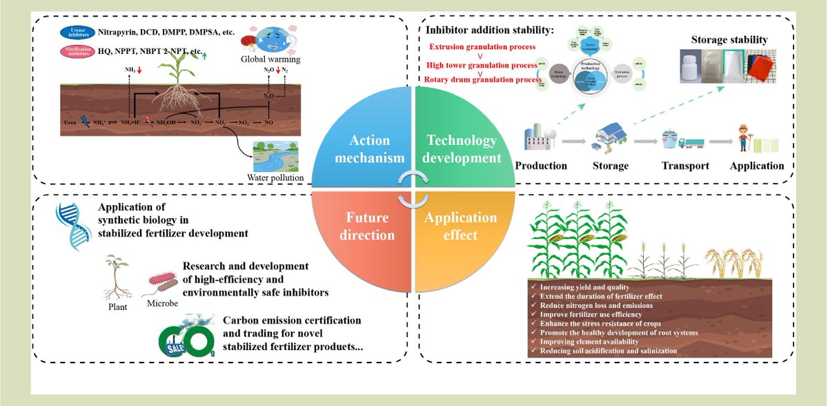 Engineering2026's tweet photo. 🧪 Across 900+ trials, stabilized fertilizers lifted staple-crop yields 9.2% and nitrogen use 11.2% while cutting N2O 28.4% — China now makes 90% of the world's raw capacity.

【Research, production and use of stabilized fertilizers in China: pathways for green transition and sustainable development strategies】
https://t.co/48fTi1Xe0W

#Fertilizer #NUE