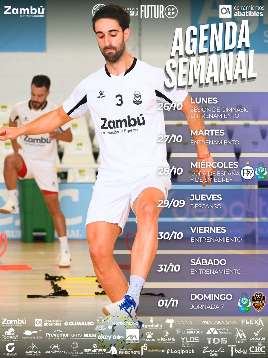 ZambuCFSPinatar's tweet photo. 🧨𝑺𝒆𝒎𝒂𝒏𝒂 𝒅𝒆 𝒅𝒐𝒃𝒍𝒆 𝒃𝒂𝒕𝒂𝒍𝒍𝒂, 𝒔𝒆𝒎𝒂𝒏𝒂 𝒅𝒆 𝒂𝒍𝒕𝒐 𝒗𝒐𝒍𝒕𝒂𝒋𝒆

🛠️¡Este es el planning de trabajo que desde ya ponemos en marcha!

#GOZambúCA https://t.co/kcqYTMTrDu