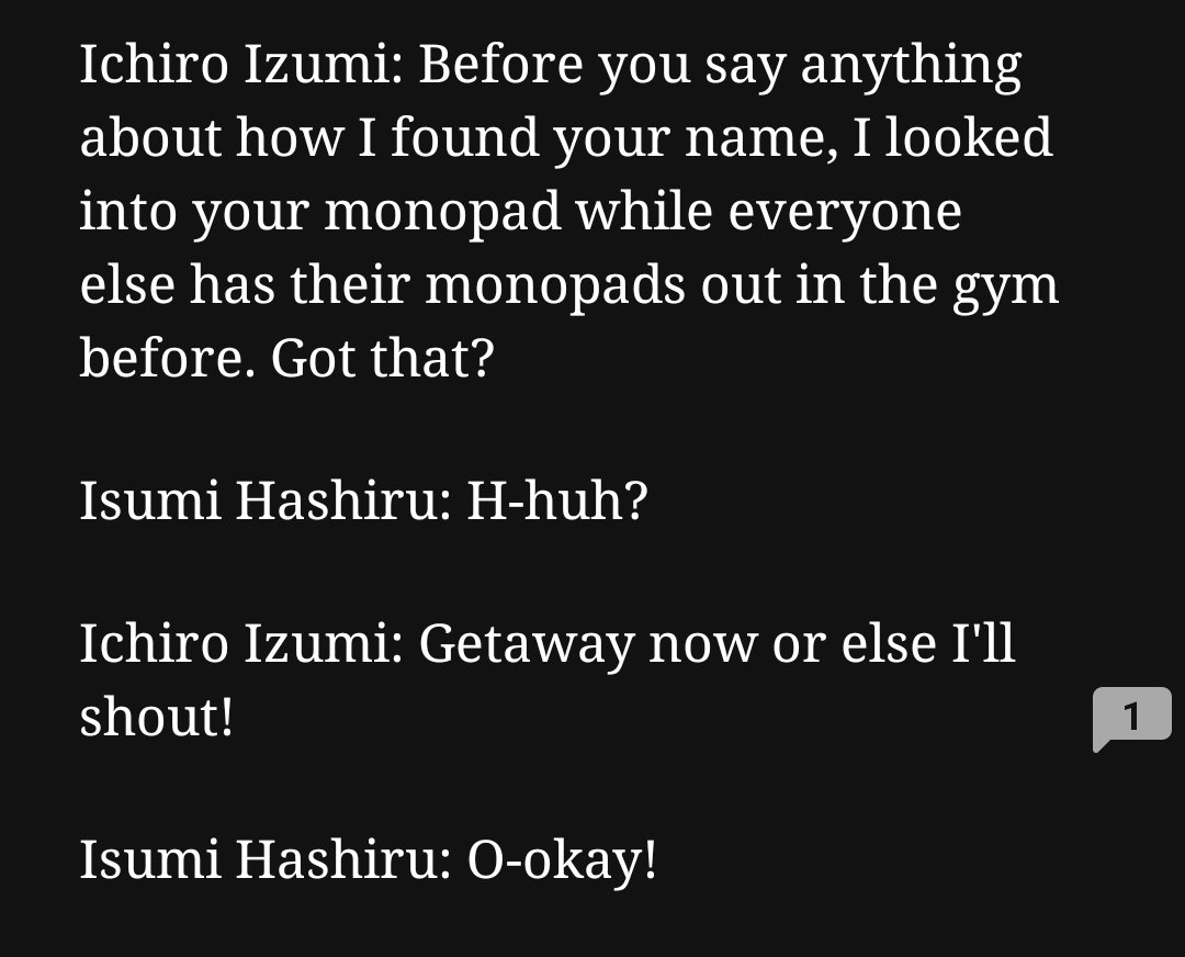 Panda___147's tweet photo. I find this the appropriate time to share my old Danganronpa OC dialogue that I wrote when I was like 10 https://t.co/kHyJJ7CrEP