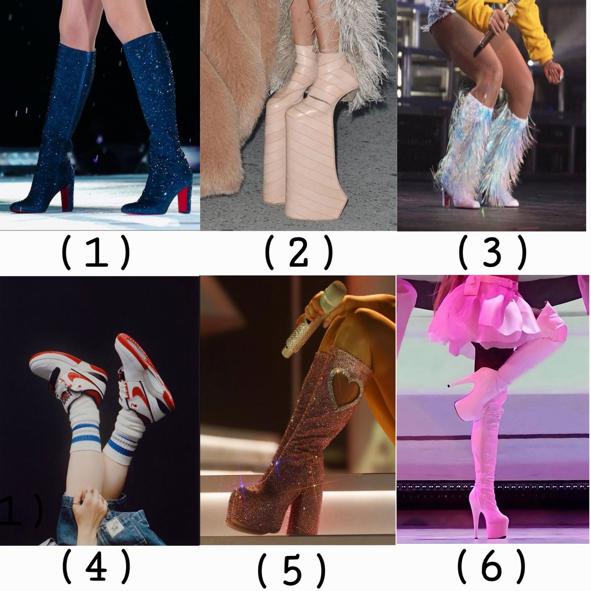 gardenofgag's tweet photo. recognise the main pop-girl from her iconic shoe branding : challenge impossible https://t.co/rdEScVOPNa