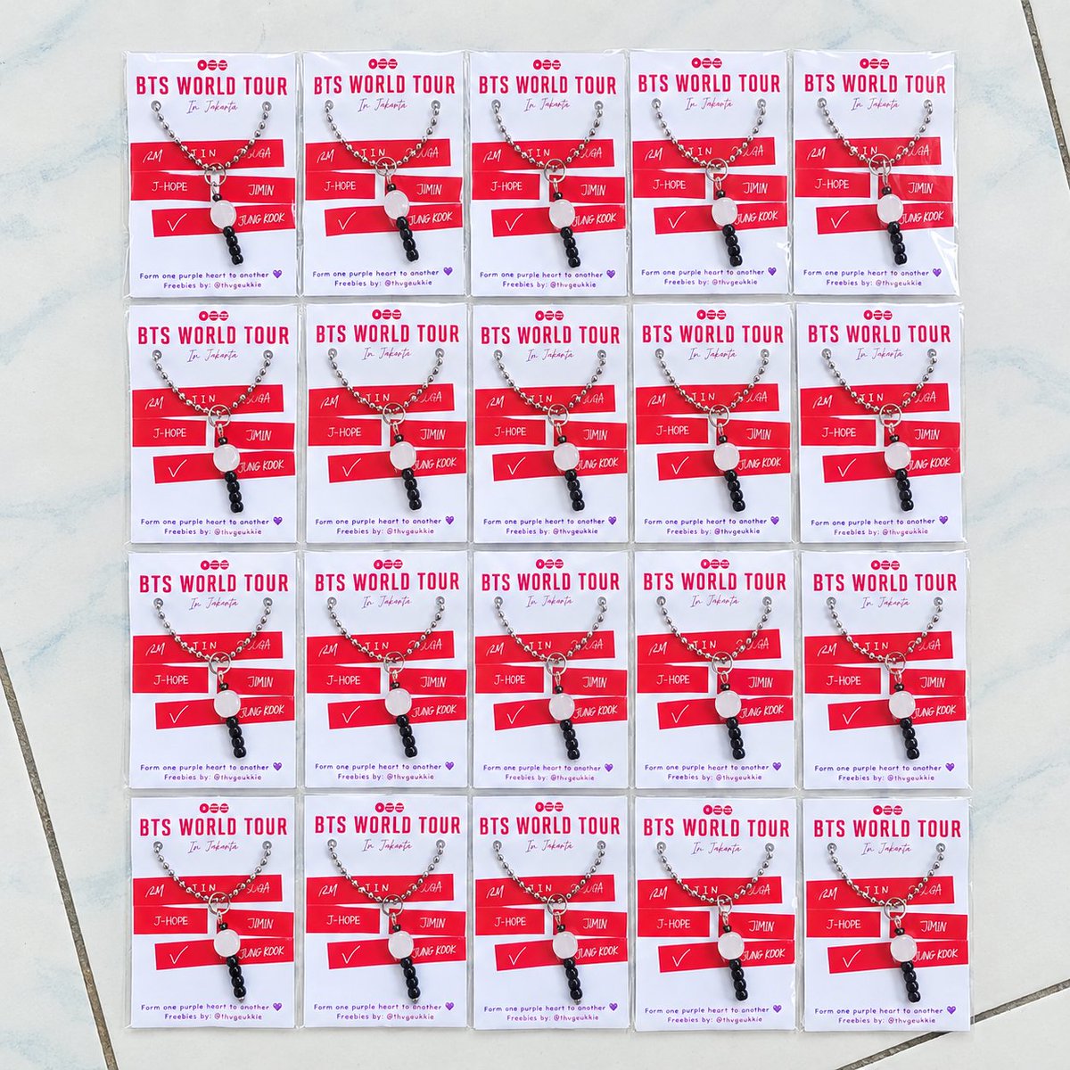 thvgeukkie's tweet photo. ☆⋅⋆FREEBIES BTS ARIRANG IN JAKARTA 
by : @thvgeukkie

📆 26, 27 &amp; 29 Desember 2026
📍 GBK (Gelora Bung Karno)
  
☆ rt &amp; likes are appreciated
☆ very limited quantity, only 65 pcs per day
☆ kindly tag me if u get this

see you army💜

#bts #arirang #btsinjakarta #btsarmy https://t.co/1BFITWqeu2