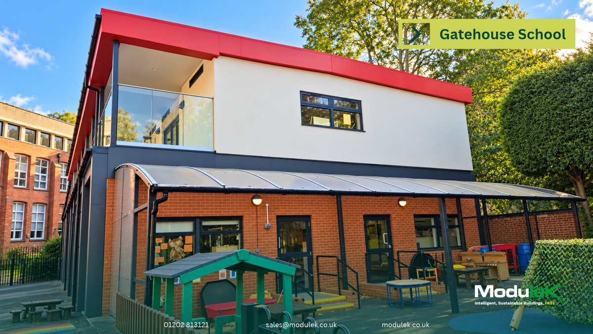 Modulekltd's tweet photo. Gatehouse School: a modular building installed above an existing building, with its own independent support structure. Challenge overcome!

#ModularConstruction #SchoolBuildings #EducationEstates #DesignAndBuild https://t.co/RQS3JaiOhx