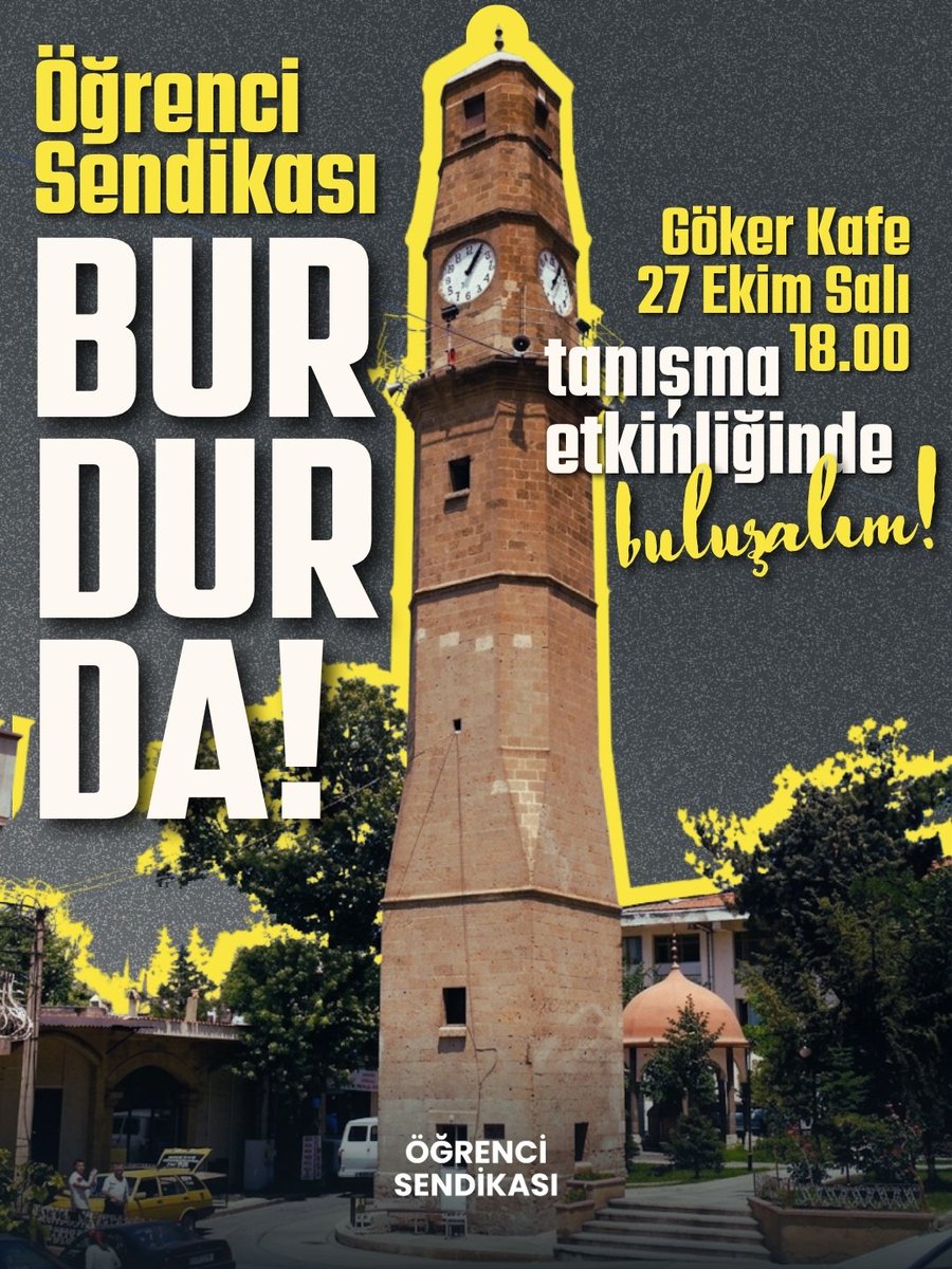Ogrenci_Senn's tweet photo. Öğrenci Sendikası Burdur'da!

Yarın saat 18.00'de Göker Kafe'de buluşuyoruz! https://t.co/bPkolhx5qG