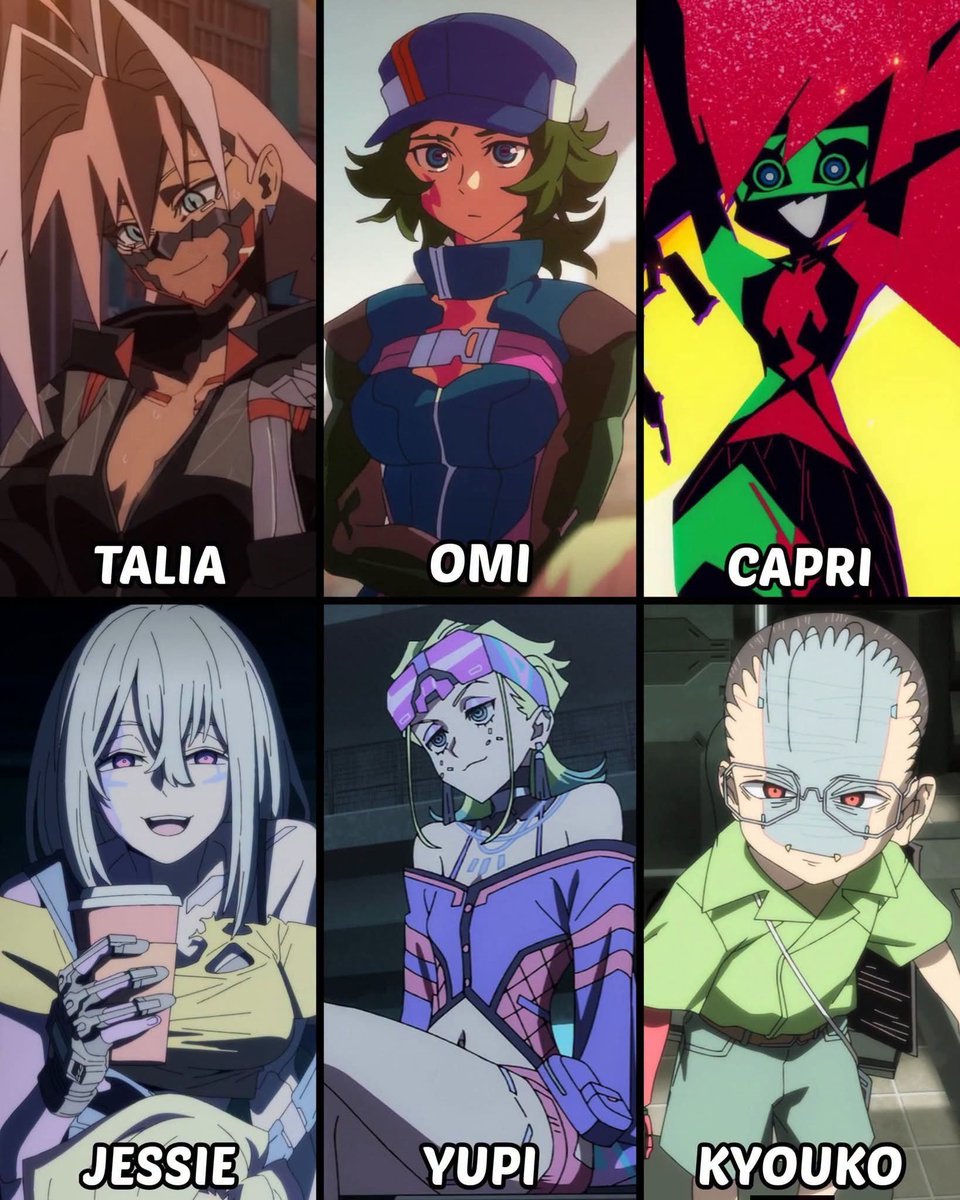 AnimexiZone's tweet photo. Who's the BEST GIRL in Cyberpunk Edgerunners Season 2? https://t.co/zlHrPZoGzb