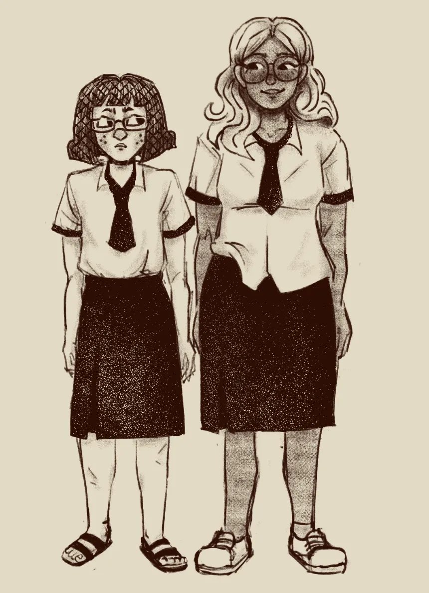orangesheep0's tweet photo. characters for my comic but i hate this lol https://t.co/5grrFBML1X