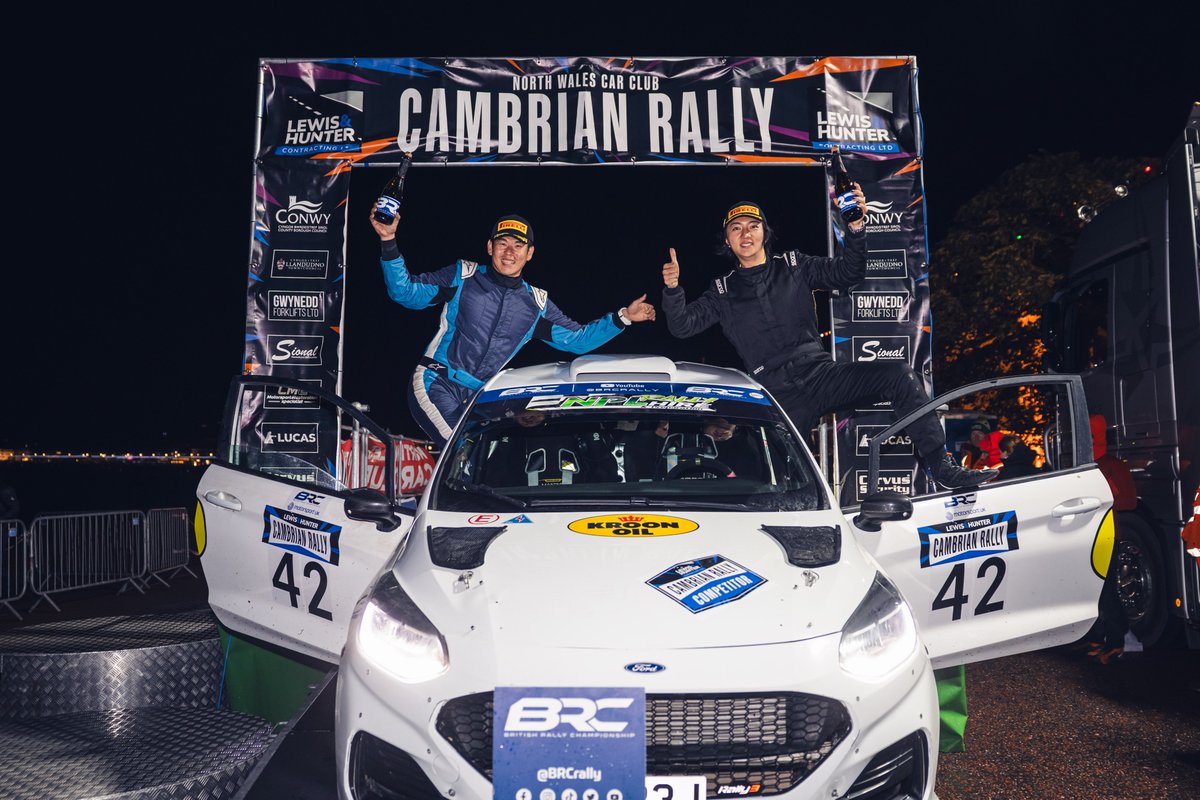 BRCrally's tweet photo. Celebrating our champions! ๐
Aside from the headline-grabbing results, we also crowned other category champions at the weekend ๐ซก
Tsungyu Hsieh claimed the BRC3 co-drivers title, with second place alongside Junzhe Tang; making the trip from Taiwan worthwhile! ๐น๐ผ
#BRCRally https://t.co/5fcHkKC6QG