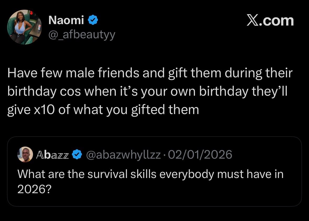 1meajay's tweet photo. survival skill https://t.co/A5GqMEPSRO