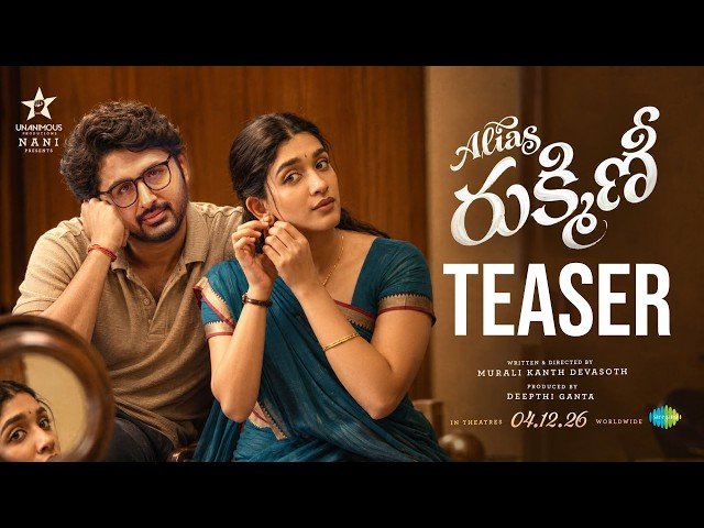 Bollyflixlhny's tweet photo. Couple goals but make it cute!
#AliasRukmini TEASER out now!
Nani presents a beautiful story of love, marriage & little nok-jhoks
That expression says everything!
In theatres 04.12.26 worldwide
#AliasRukminiTeaser #Nani #UnanimousProductions #Tollywood #TeluguCinema #Rukmini
