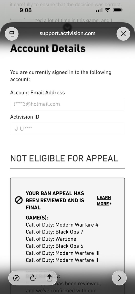 ali2525646536's tweet photo. @Activision @CallofDuty

My PS5 account was unfairly banned while I was playing normally. I did nothing wrong. Please review my case and lift this wrongful ban. I just want to play again. 🙏 #CallofDuty 
 
Ju#7722601 https://t.co/AcdVlO3IyZ