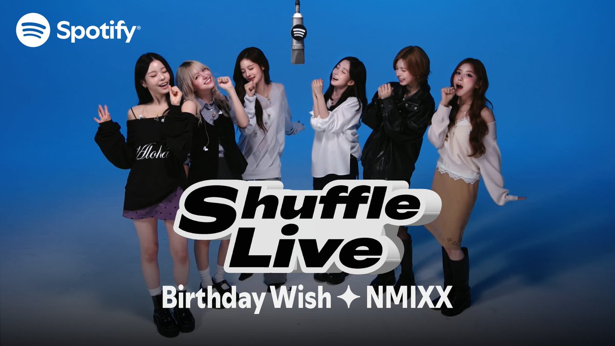 NMIXX_official's tweet photo. [🎥] NMIXX(엔믹스) '긴 소원 (Birthday Wish)' Shuffle Live | 스포티파이 K-Pop ON! RECORD

https://t.co/dtLRmCpaDN

#NMIXX #엔믹스
#Strange_Muse
#긴소원 #BirthdayWish
#긴소원_BirthdayWish
#스포티파이 #Spotify
#스마트셔플쇼 #SmartShuffleShow https://t.co/OMszqoFTcO