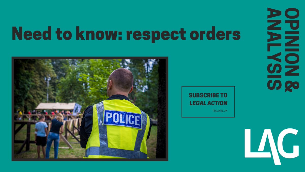LegalActionGrp's tweet photo. 📣 READ NOW: District Judge Russell James and Natasha Bellinger of Magdalen Chambers set out what #Housing and #Criminal lawyers need to know about the new #RespectOrders being introduced by the Crime and Policing Act 2026.
Full article here: https://t.co/RNFHuCvdgv https://t.co/UKknRSQYna
