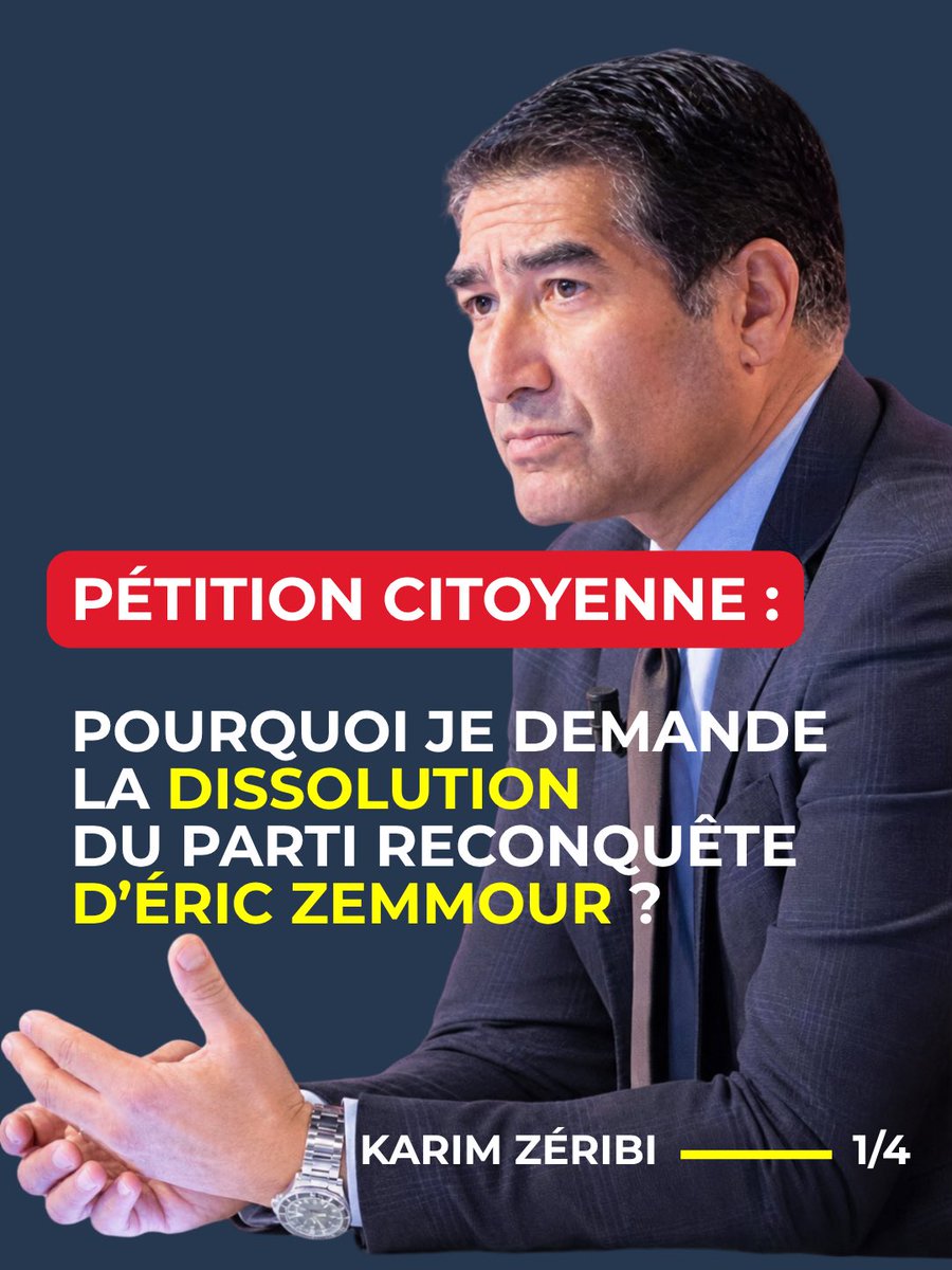 KarimZeribi's tweet photo. Signez et partagez largement cette pétition ! Faisons entendre notre voix pour défendre les valeurs de la République et refuser toute banalisation du racisme, de l’antisémitisme et de l’islamophobie.

https://t.co/h9sH7ceFJ2 https://t.co/UkYQNhqtn8